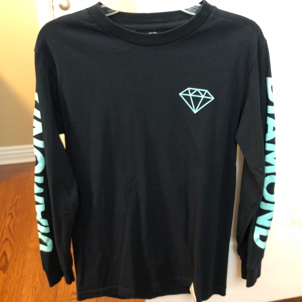 Navy blue Diamond Supply Co. long sleeve shirt